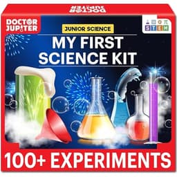 Doctor Jupiter My First Science Kit for Kids Ages 4-5-6-7-8 | Birthday Gift Ideas for 4+ Year Old Boys & Girls | Toy Stem Kit with 100+ Experiments | Learning & Educational Projects