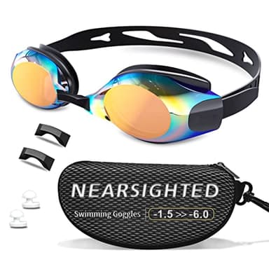 HDYAR Shortsighted Swim Goggles Nearsighted Swimming Goggles for Kids Adult