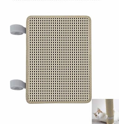 LAJEF Cat Nail File Scratcher Wrapped Around Cat Scratching Post, 14.81x11.12 Inches, Cat Scratch Pad That Files Nails, Protects Post