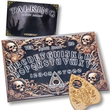 Spirit Board Game for Ghost Communication with Planchette and Detailed Instruction