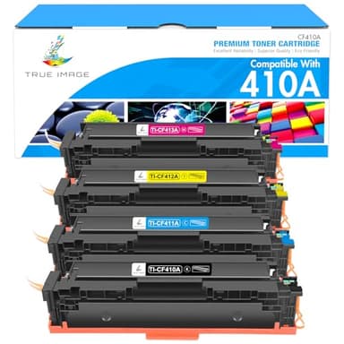 410A Toner Cartridge 4 Pack MFP M477fnw 410X Compatible for HP 410A 410X 410 Color LaserJet Pro M477fnw M477fdw M477fdn M452dn M452nw M452dw M377dw M477 M452 M377 CF410A CF411A CF412A CF413A Printer