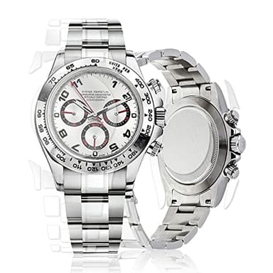 skoko [2 Pack Full Body Protective Film Compatible with Rolex Daytona 40mm Ref.116609, Transparent Clear Skin, Full Coverage, Anti Scartch, Easy installation, Screen Protector