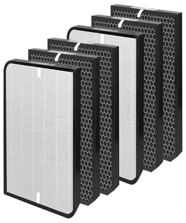 6 Pack AD5000/AD5500 Replacement Filter Compatible with Air Doctor 5000/5500 Air Purifiers, Includes 2 Premium Filters + 4 Activated Carbon Filters