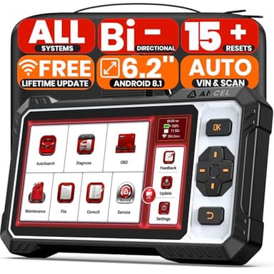 ANCEL FX6100 Car Bidirectional Scan Tool, Full System OBD2 Scanner Diagnostic Tool for All Vehicles, Updates Included, AutoVIN, Active Test, ABS SRS TPMS Transmission EPB Oil Fault Code Read Reset