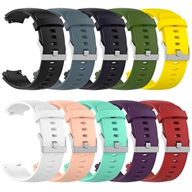 QGHXO Band for Amazfit Verge, Soft Silicone Replacement Band for Amazfit Verge lite Smartwatch (No Tracker, Replacement Bands Only)