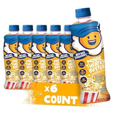 Kernel Season's Movie Theater Popcorn Oil, Butter, 13.75 Ounce (Pack of 6)