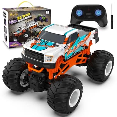 Kidcia Remote Control Car, 1:16 RC Monster Truck, 2.4GHz 20 Km/h Fast All Terrain Off Road RC Cars for Boys Girls Ages 4-7 8-12, Cool Christmas Birthday Gift Toy for Kids and Adults