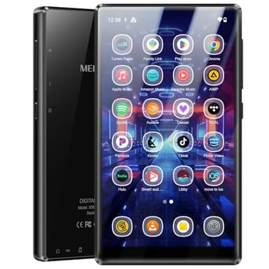 MECHEN 256GB Android 13 MP3 Player, 5" 1080P IPS Touchscreen, Bluetooth and WiFi Streaming, Built-in Speaker, Preinstalled Spotify, Amazon Music, Audible, Google Play Store Access
