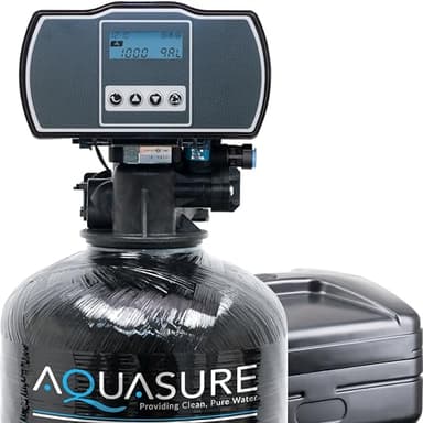 Aquasure Harmony Series 48,000 Grains Whole House Water Softener with High Performance Automatic Digital Metered Control Head | Reduces Hardness & Minerals | Improve Water Quality (48,000 Grains)