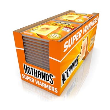 Hothands HH1ED240E-AMZ Body & Hand Super Warmers - Long Lasting Safe Natural Odorless Air Activated Warmers - Up to 18 Hours of Heat - 40 Individual Warmers