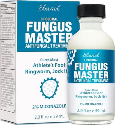 Ebanel Athletes Foot Treatment Extra Strength, Antifungal Cream for Foot Fungus, with Miconazole, Undecylenic Acid & Tea Tree Oil, Fast Itch Relief, Treats fungal Infection Leading to toenail Fungus