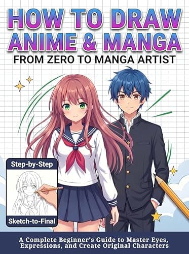 How to Draw Anime & Manga: From Zero to Manga Artist: A Complete Beginner's Guide to Master Eyes, Expressions, and Create Original Characters