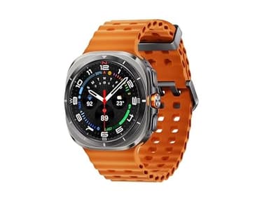 Samsung Galaxy Watch Ultra 47mm LTE AI Smartwatch Titanium Silver with Orange Band (Renewed)