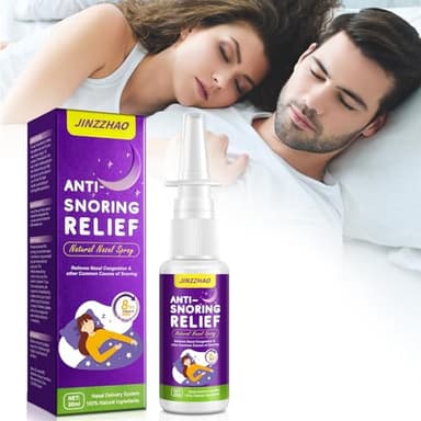 Anti Snoring Spray, Snoring Solution to Help Open The Throat & Air Passage, Effective Stop Snoring Solution