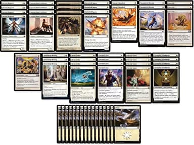 Tier 1 Mono White Heroic Pauper Deck - Custom Built - Magic The Gathering - MTG - 60 Card
