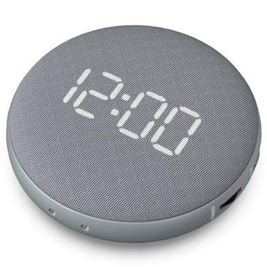 REACHER Super Loud Alarm Clock for Heavy Sleepers Adults Teens, Vibrating Alarm Clock Bed Shaker Under Pillow, Rechargeable Battery Powered for Travel, Auto-Dim, Portable
