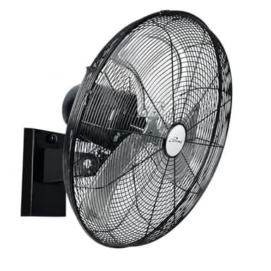 iLiving 18" Outdoor Oscillating High Velocity Wall Fan with 4150 CFM Heavy Duty Weatherproof Motor, Variable Speed Adjustment for Workshop, Garage, Patios, Commercial and industrial, 18 inch,Black