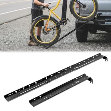 Inracity Extendable Bike Ramp for Bike Rack, 54'' Heavy Duty E-Bike Ramps, Non-Slip Loading Ramp for Ebikes, Mountain Bikes and Mopeds, Fit for Piston Pro/Pro X Bicycle Rack Holds Up to 110 Lbs, Black