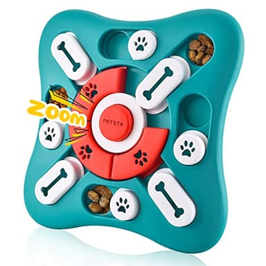 PETSTA Dog Puzzle Toys, Treat Dispensing Dog Enrichment Toys for IQ Training and Brain Stimulation, Interactive Mentally Stimulating Toys as Gifts for Puppies, Cats, Dogs