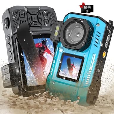 8K UHD 70MP WiFi Digital Camera with 64GB Card Rugged Waterproof Dustproof Shockproof Dual-Screen Selfie 33FT Underwater Camera for Snorkeling Autofocus Point and Shoot Digital Camera (Blue)