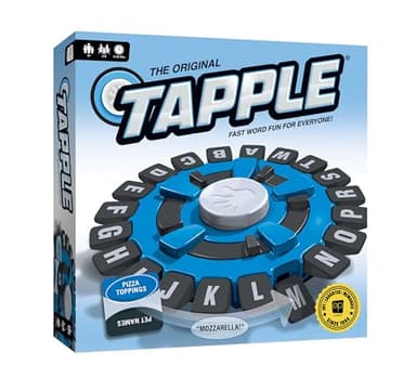 USAOPOLY The Original TAPPLE, The Fast-Paced Family Board Game,Choose a Category & Race Against The Timer to be The Last Player,Learning Word Game for Ages 8 & Up, 2-8 Players, 15-20 Minute Play Time