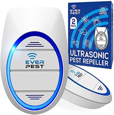 Ultrasonic Pest Control Repeller (2-Pack) Plug in Flea Rat Roach Mosquito Cockroaches Rodent Spider Scorpion Fruit Fly Insect Indoor Plug Getter Robo Caminho 1