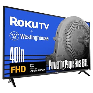 Westinghouse Roku TV - 40 Inch Smart TV, 1080P FHD Television with Wi-Fi Connectivity and Mobile App, Flat Screen, Bluetooth, Compatible with Apple AirPlay, Alexa and Google Assistant