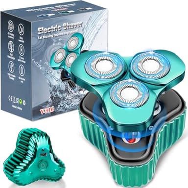 Mini Electric Razor for Men, Upgrade Mini Shaver, Pocket Size Portable Electric Shaver, USB Rechargeable, Waterproof, Easy to Use One-Button, Suitable for Home, Car, Travel, Gift for Men