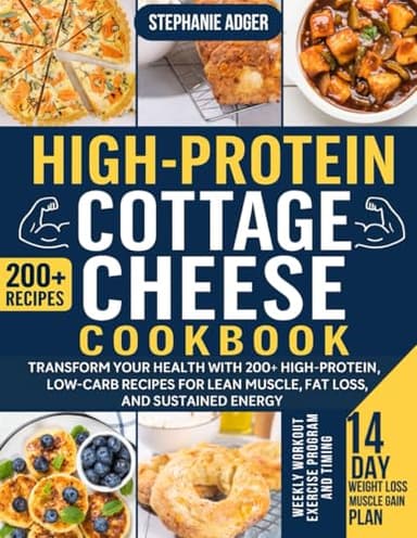 High-Protein Cottage Cheese Cookbook: Transform Your Health with 200+ Delicious, High-Protein, Low-Carb Recipes for Lean Muscle, Fat Loss, and Sustained Energy"