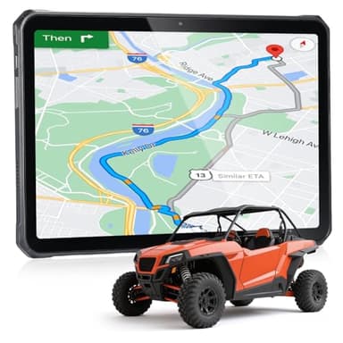 MUNBYN 11-inch Rugged Tablet ILT02, Android 14 UTV Tablet, 16GB+128GB with GPS, IP68 Weather Proof, 32MP+48MP Dual Camera, 4G LTE for Offroad UTV, Drone, 2Y Protection