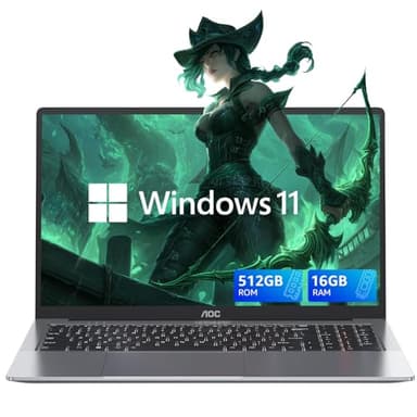 ACEMAGIC 15.6 inch Laptop, 2026 Laptop, 16GB RAM 512GB SSD, Ιntel N150 Processor(Up to 3.6GHz), Laptop Computer, Full HD IPS Display, Win 11 Pro – for Business & Students, Multitasking