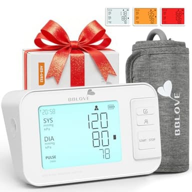 Blood Pressure Monitors for Home Use, FSA&HSA Eligible Clinically Accurate Blood Pressure Machine, XL Blood Pressure Cuff, Irregular Detection, Large LCD 3-Color Display, Dual User, Voice Broadcast