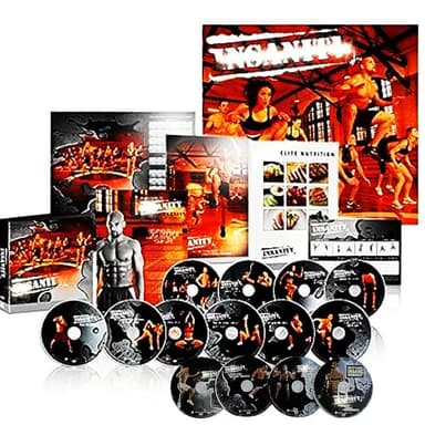 Insanity 60 Day Total Body Conditioning Program Deluxe kit,Include14 DVD Workout Exercise Videos,Fitness Guide, Elite nutrition Program And Exercises Calendar