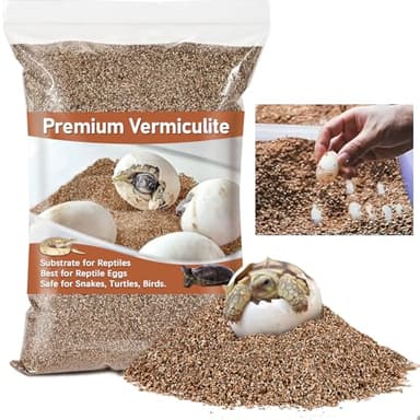 MAQIHAN Vermiculite for Reptiles - 14OZ Vermiculite Terrarium Reptiles Reptile Substrate Reptile Bedding Reptile Sand for Egg Incubator, Bearded, Gecko, Hermit, Snake, Tortoise, Turtle, Plants