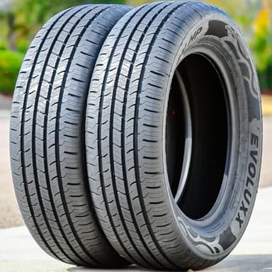 Set of 2 (TWO) Evoluxx Capricorn HP All-Season Truck/SUV Performance Radial Tires-225/65R17 225/65/17 225/65-17 102H Load Range SL 4-Ply BSW Black Side Wall UTQG 700AA