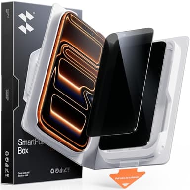 SMARTDEVIL 2 Pack Tempered Glass for iPhone 17 Pro Privacy Screen Protector, Military-Grade Shatterproof Protection, 9H Hardness, Anti-Spy Privacy Film, Fast & Easy Installation, Case Friendly Design