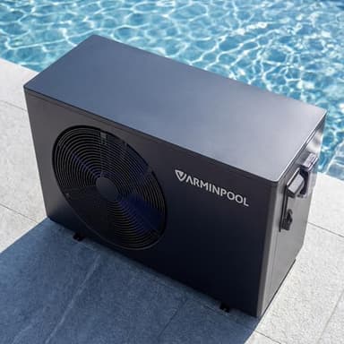 VARMINPOOL Electric Pool Heater, 30,000 BTU Pool Heat Pump for Above Ground Pools Up to 8000 Gallons, WiFi Control, Titanium Heat Exchanger, 120V, Smart Inverter