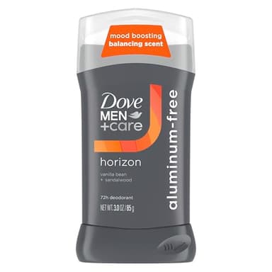 Dove Men+Care Aluminum‑Free Deodorant Stick, Horizon Mood Boosting Scent, 72h Odor Protection, 3 oz