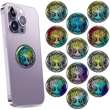 Zonon 18 Pieces Emf Stickers Emf Blocker for Cell Phone Radiation Equipment Neutralizers Devices Accessories for Laptops Computers (Mysterious)