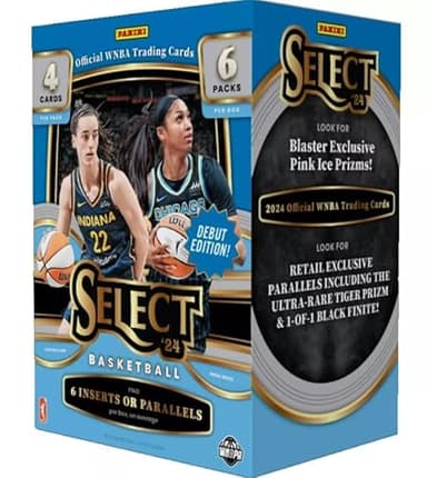 2024 Panini Select WNBA Basketball Sealed Blaster Box (6 Packs/Box) - Look For Caitlin Clark Rookies
