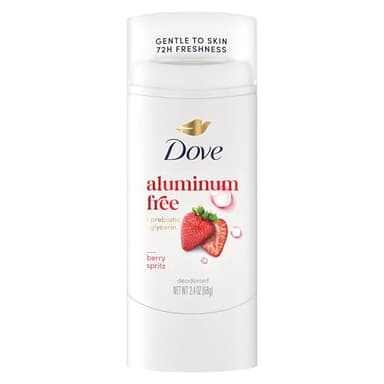 Dove Deodorant Stick Berry Spritz for 72 Hour Odor Protection Aluminum Free 2.4 oz