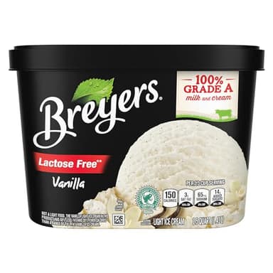 Breyers Light Low-Fat Vanilla Lactose-Free And Low-Calorie Ice Cream 48 oz