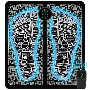 Portable TENS & PMS Foot Massager for Plantar Fasciitis & Neuropathy Pain Relief - Deep Tissue Electric Muscle Stimulator, Adjustable Intensity, Lightweight Design for Home, Travel, Office Use