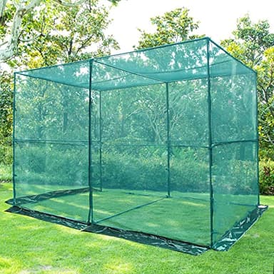 Toriexon Crop Cage Plant Protection Tent 4 x 8 x 6 Feet, Easy to Install Protection Garden Cages, Crop Cages with Storage Bag Suitable for Garden Patio Lawn