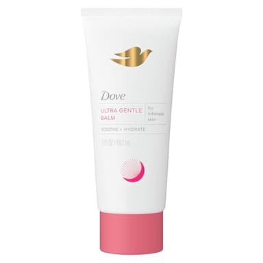 Dove Ultra Gentle Unscented Vulva Balm for Women - Hydrates Dry Intimate Skin-Perfect for Menopause, 3 oz