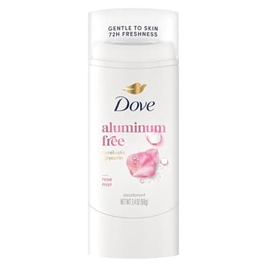 Dove Deodorant Stick Rose Mist for 72 Hour Odor Protection Aluminum Free 2.4 oz