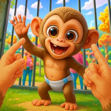 I Am Naughty Monkey Zoo Chaos - Jungle Rush Animal Fight | New Monkey Game 2026